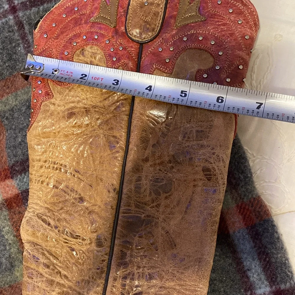 Sterling River Boots Brown and Red Western Boots. - Picture 10 of 11